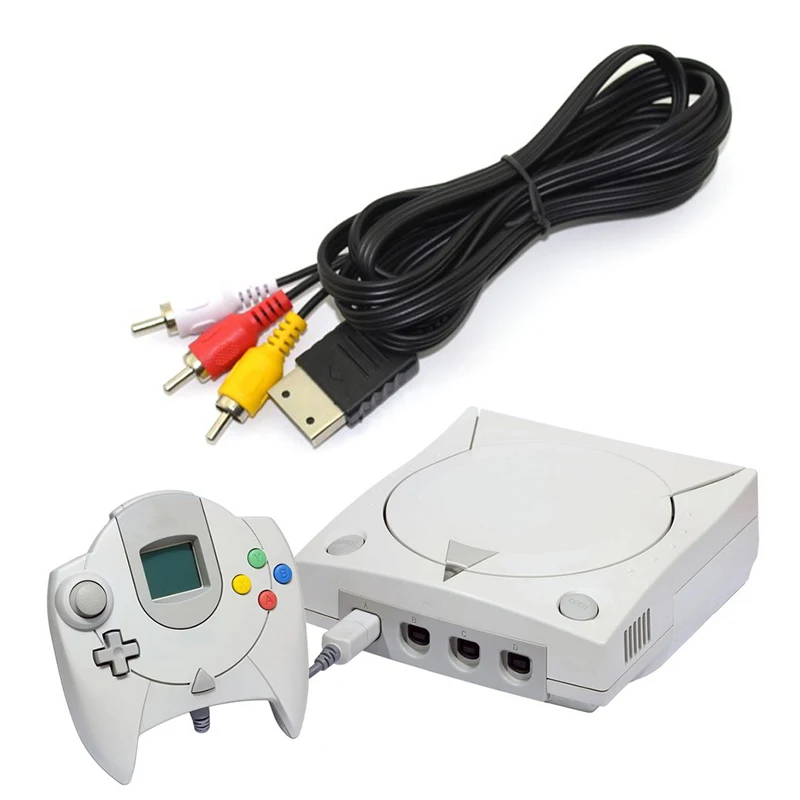 

1.8M Composite AV Audio Video TV Adapter Cable for SEGA Dreamcast RCA Cord