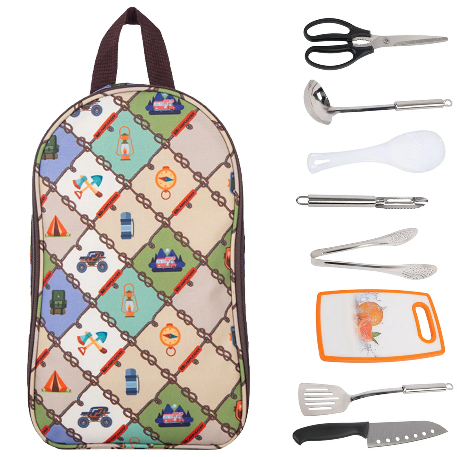 

Набор кухонной утвари для кемпинга, уличное кухонное снаряжение, принадлежности для кемпинга, аксессуары для кемпинга, кухонная утварь для ...