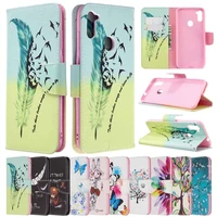 leather case for samsung a01 a02 a02s a11 a12 a21 a21s a22 a32 a51 a52 a71 a72 a82 colorful cartoon animal and plant patterns