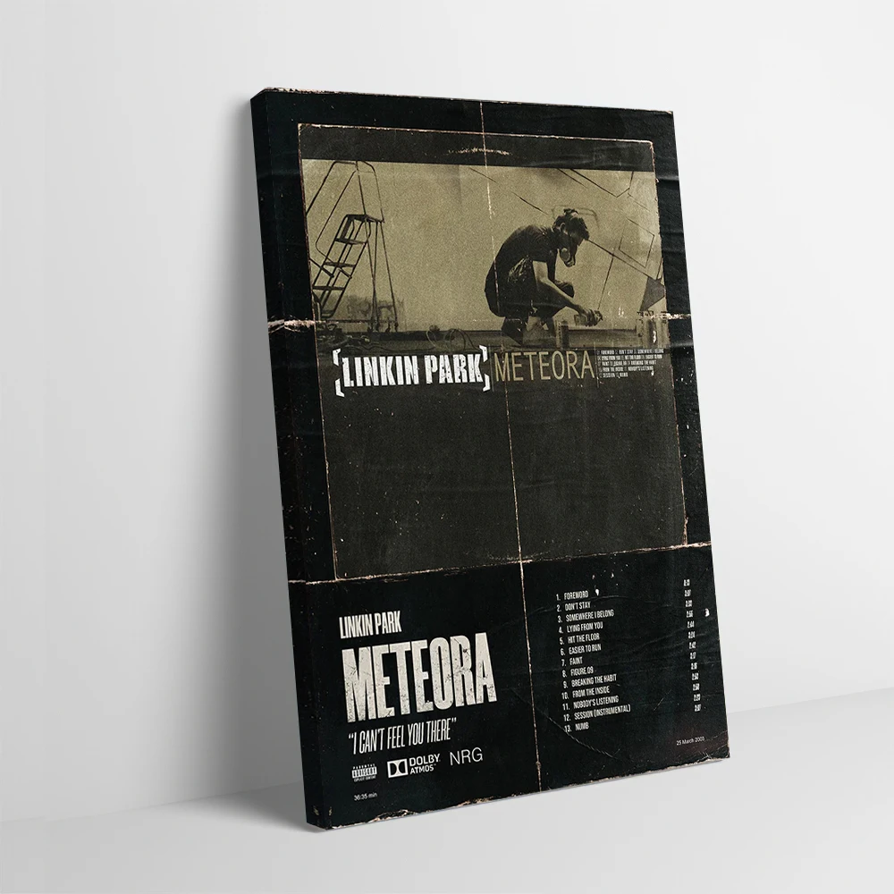 Фото Linkin Park Метеора печать плакат настраиваемые фотографии настенная живопись на холсте для декора ванной комнаты украшение комнаты спальни №1