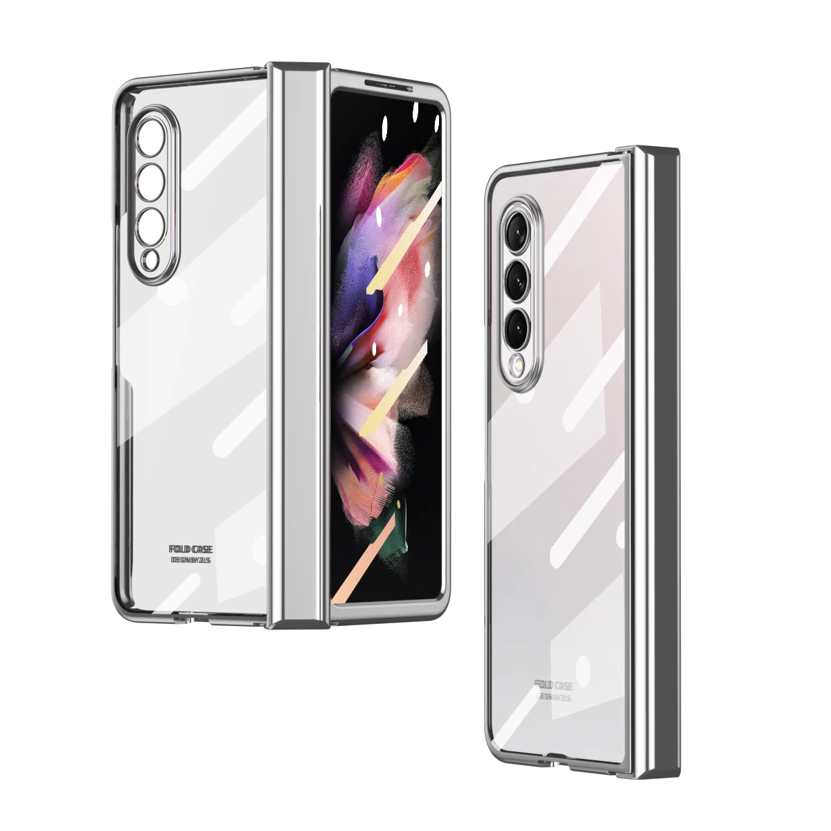 

Съемное покрытие для Samsung Galaxy Z Fold 2 Fold 3 5G чехол из закаленного стекла Прозрачная защитная крышка с петлями защита экрана