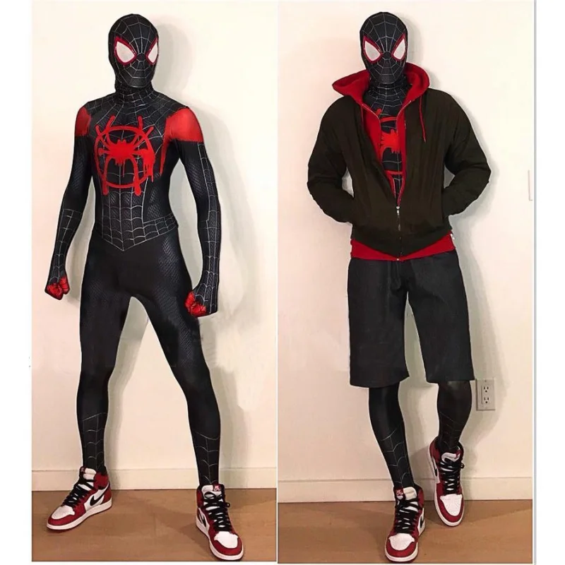 

Stock Myers Spiderman Tights Adult Man Cosplay Superhero Halloween Costume