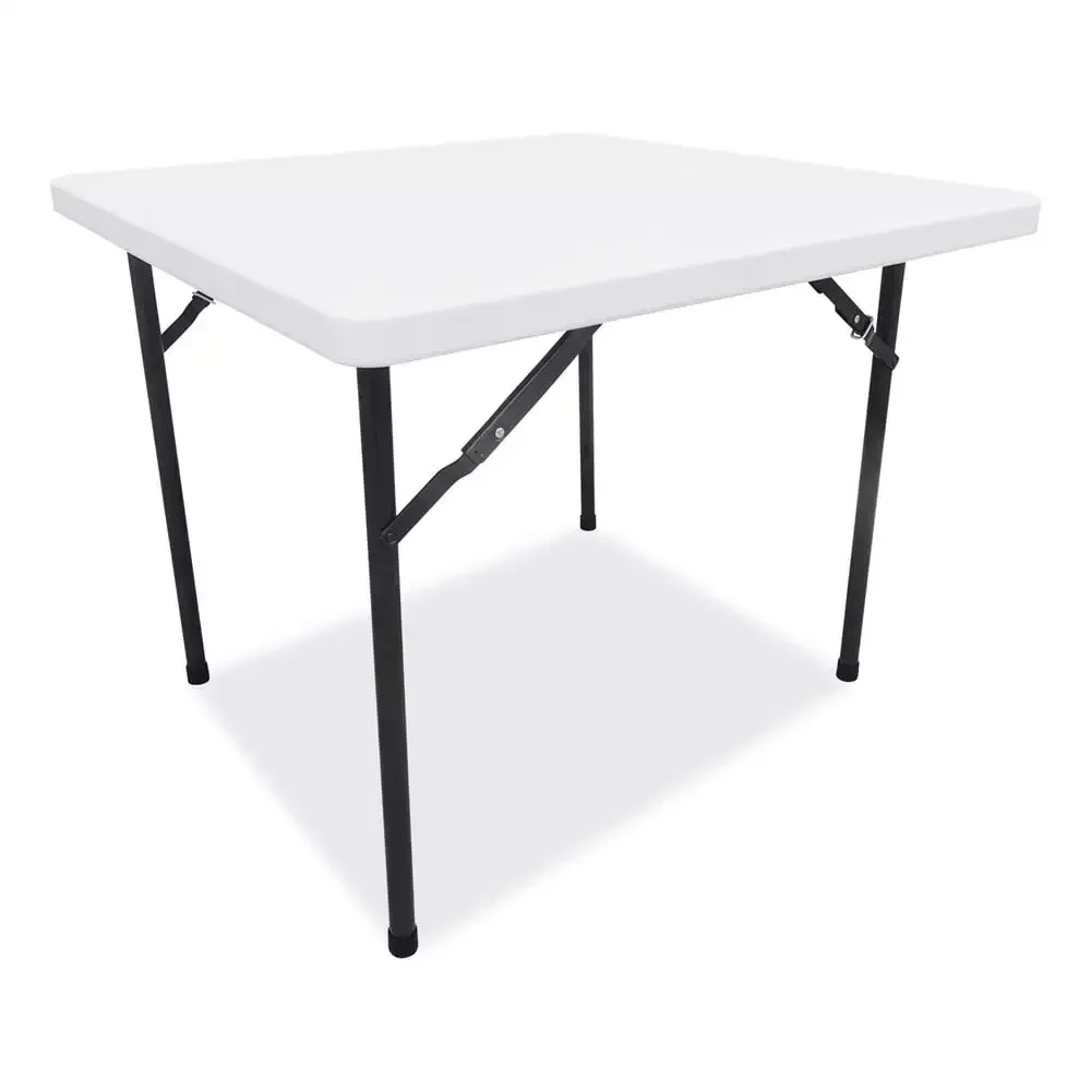 

Square Plastic Folding Table - White