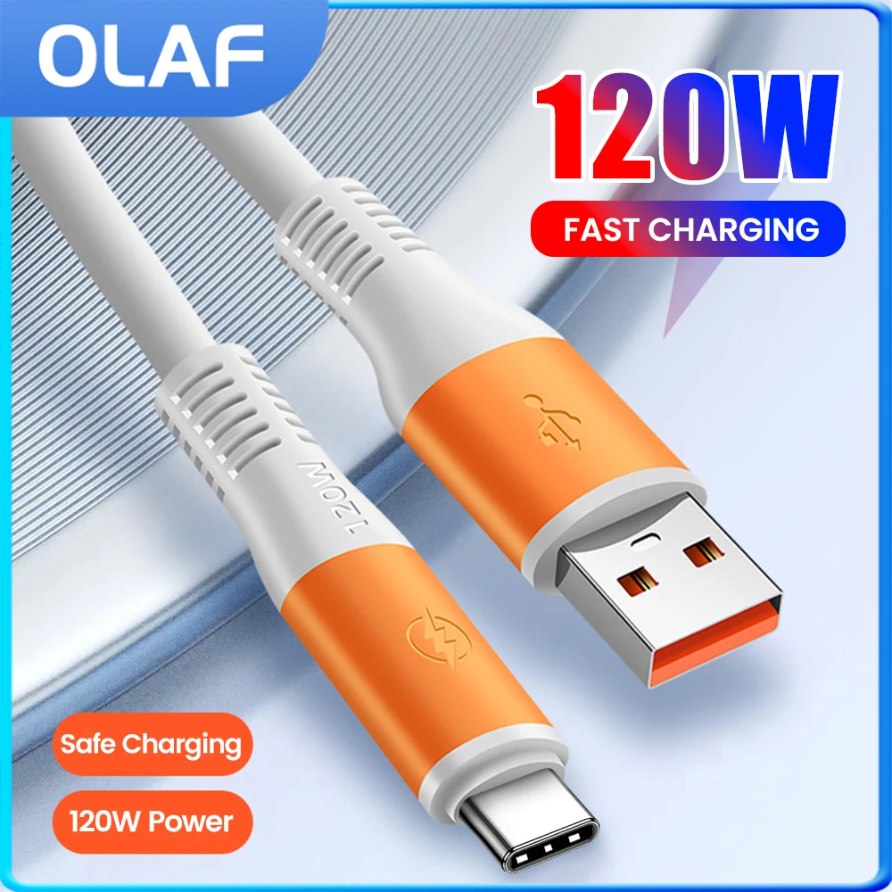 120 Вт кабель полного соответствия 6A быстрая зарядка передача данных USB-кабель тип