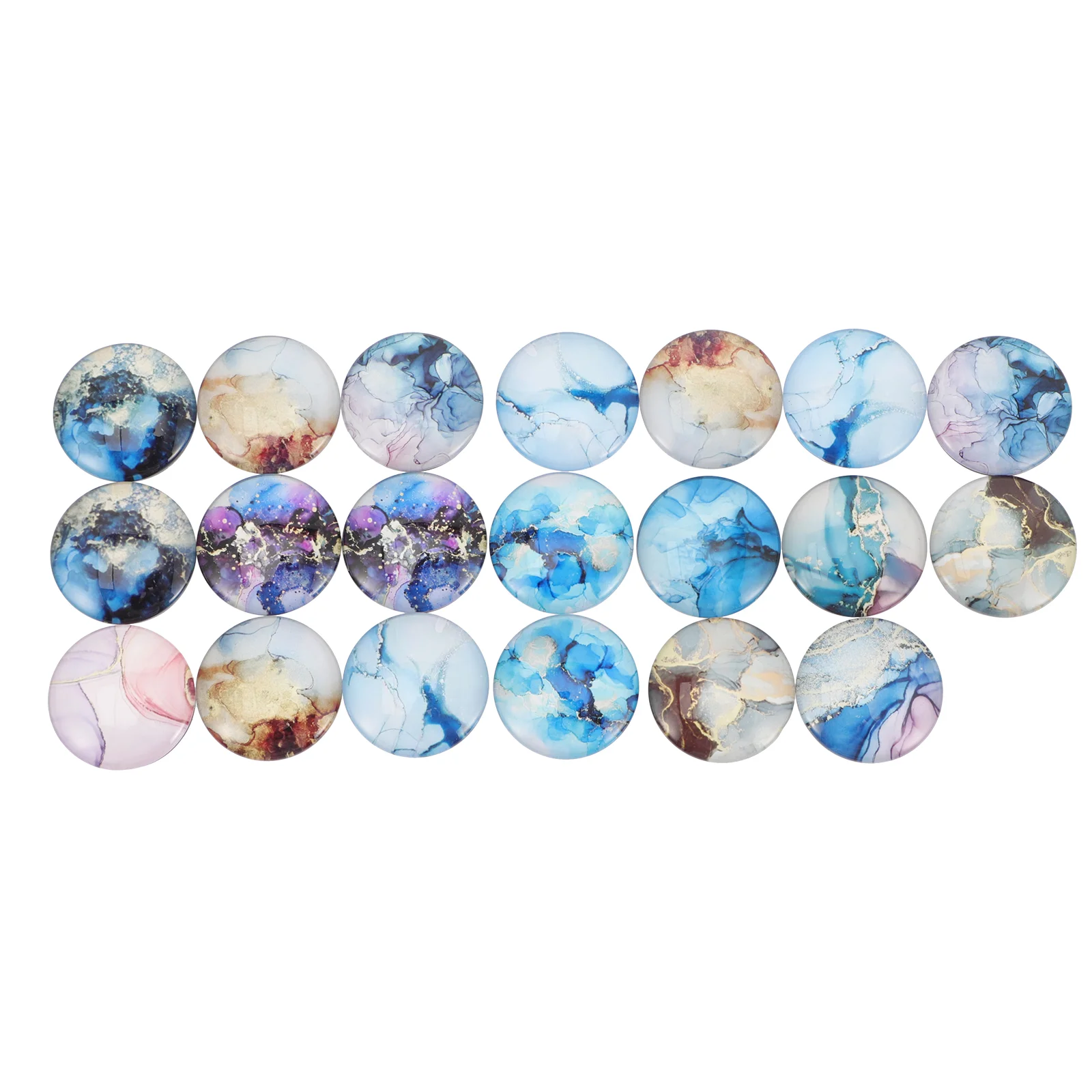 

20pcs Marbling Fridge Magnets Kitchen Magnets Home Refrigerator Decorations