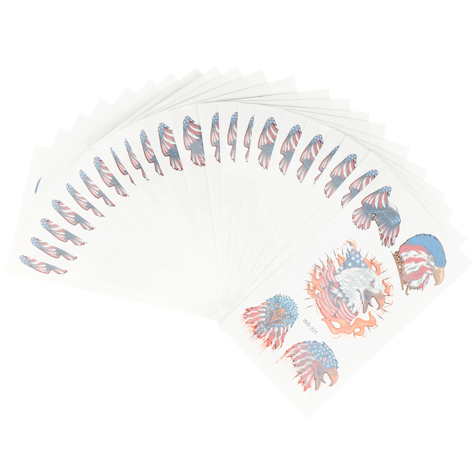 

20 Sheets Lightweight Practical Independence Day Stickers for Children Men