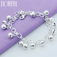 doteffil 925 sterling silver bells bracelet for women fashion charm wedding engagement party jewelry