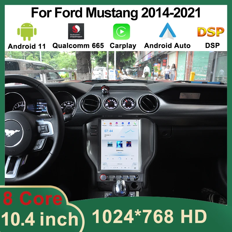 

Audio Video Player Qualcomm Android 11 Tesla Multimedia For Ford Mustang 2014-2021 CarPlay Auto Navigation Stereo IPS Head Unit