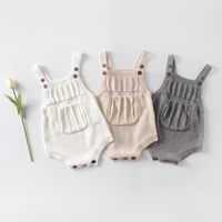 ins 2022 baby clothes baby knitted rompers 100 cotton clothes wool jumpsuit for boys and girls and infants