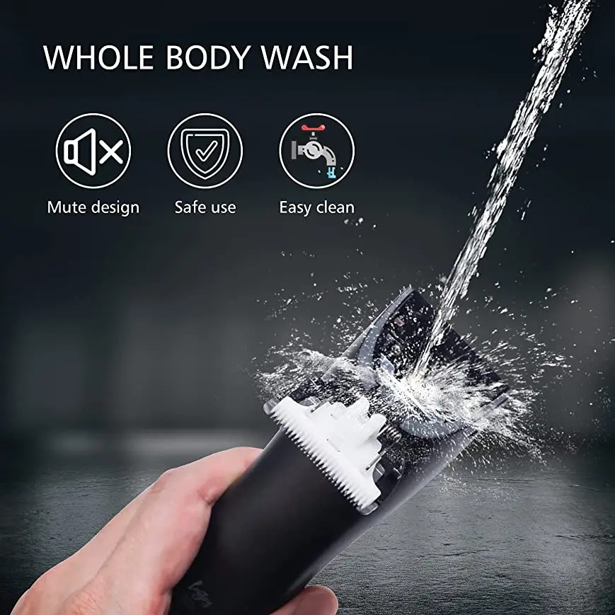 Lint Shaver Electric Hair Trimmer for Men,Black Usb Rechargeable Professional Hair Clipper Cordless Body Groin Shaver enlarge