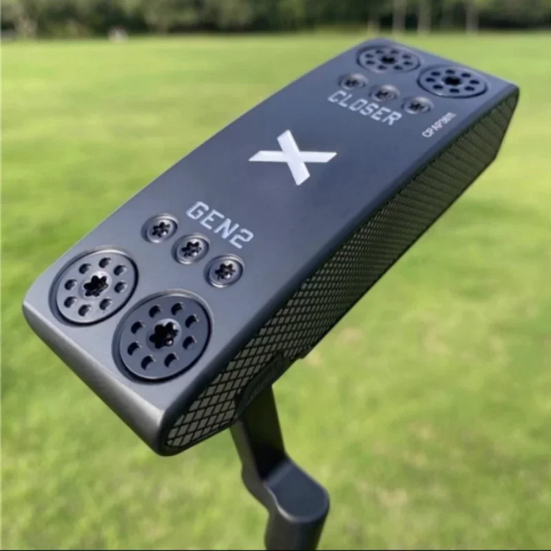 

Люксовый бренд, клюшка для гольфа, 32, 33, 34, 35 дюймов, расширенная клюшка с прямым стержнем и логотипом, стальной вал с крышкой