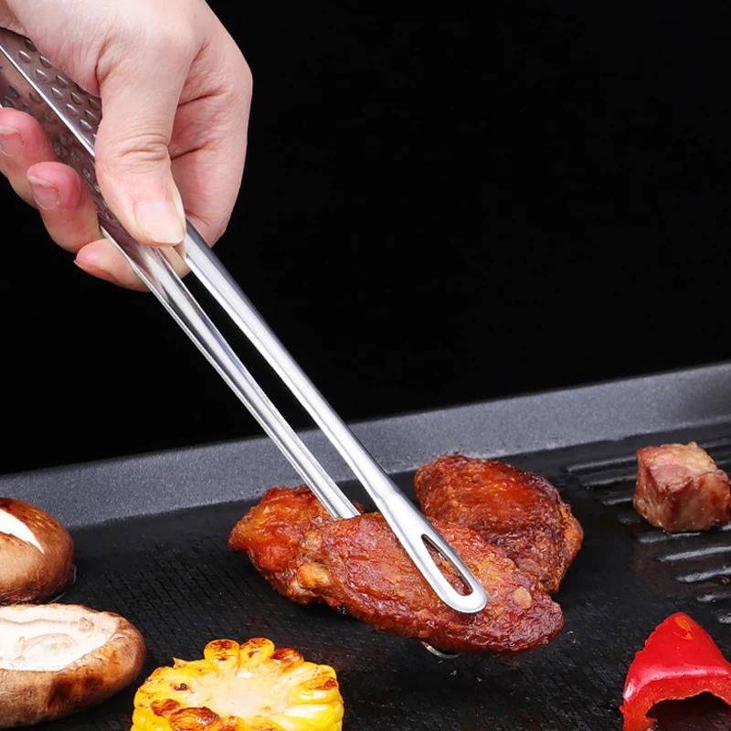 

Food Tongs Stainless Steel Barbecue Tongs Meat Salad Steak Food Serving Tongs Tweezers Long BBQ Cooking Tongs Kitchen Utensils