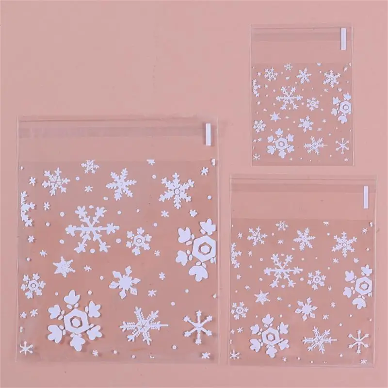 Pastry Pastry Bag Cute White Snow Flower Candy Christmas White Snowflake Packaging Bag Milk Date Food Bag Kitchen Accessories