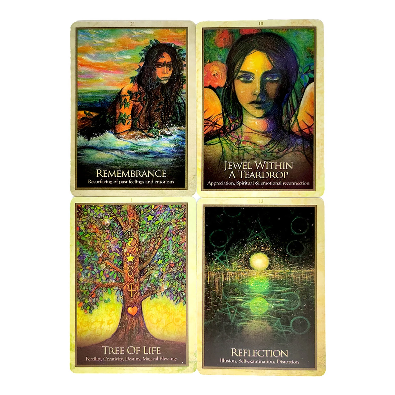 

Gaia Oracle Cards Mysterious Tarot Cards For Fate Divination Full English Playing Tarot Cards Read Your Future Family Party