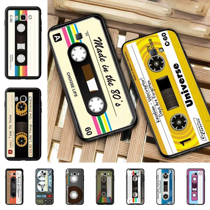 

Vintage Cassette Tape Retro Style Phone Case for Samsung J 2 3 4 5 6 7 8 prime plus 2018 2017 2016 core