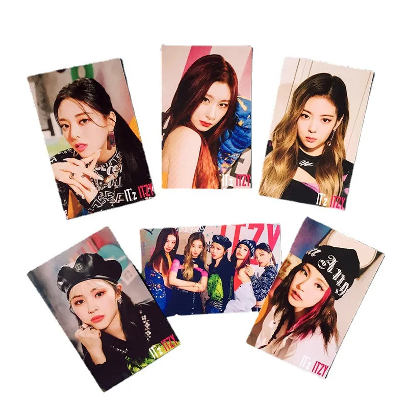 

6pcs/set KPOP ITZY Album IT'z ITZY Photocard Double Sides Card Postcard Yeji Lia Ryujin Chaeryeong Yuna Fans Collection
