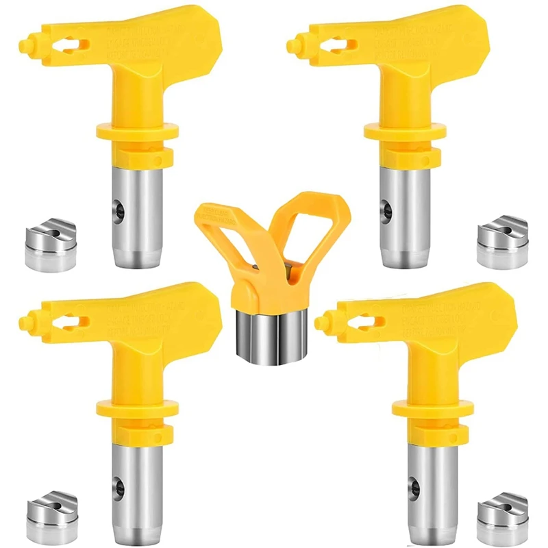 

Reversible Airless Paint Nozzles With Tip Guard Set, Sprayer Paint Machine And Spraying Parts(215 311 317 517)