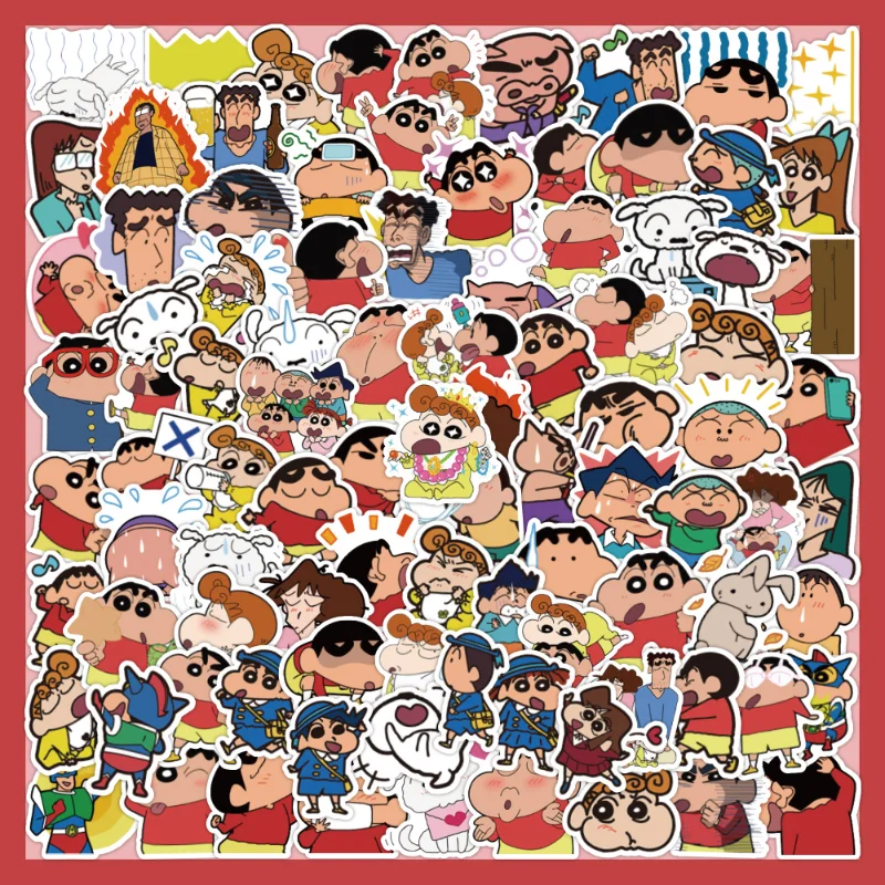 

60 шт., аниме-фигурки Crayon Shin Chan