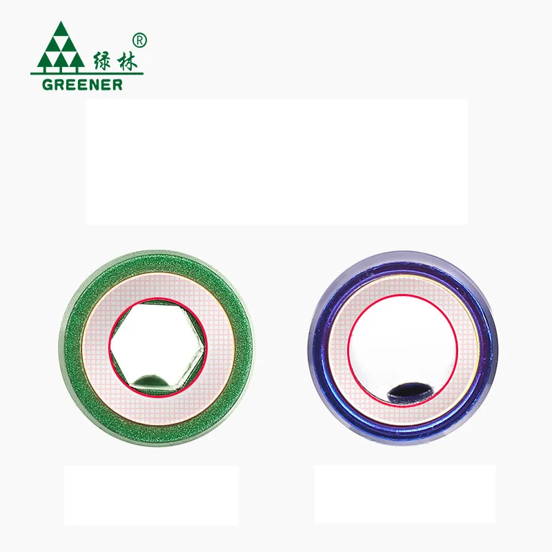 Зеленая отвертка магнитное кольцо 1/4 дюйма Универсальная головка отвертки для