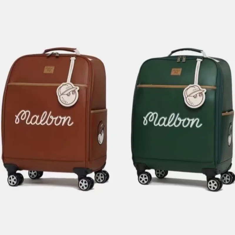 Korean brand MALBON new golf clothing bag Four wheel trolley case Fashion large capacity bag Golf travel bag