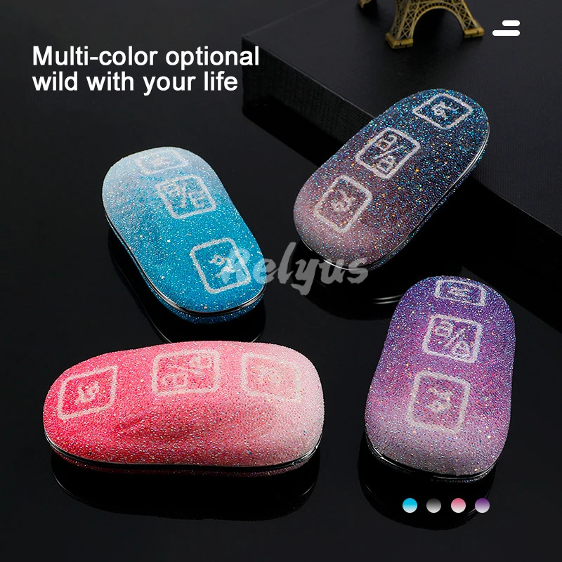 

Diamond Crystal Car Key Protector Cover Shell for Tesla Model 3 Y S Shiny Luxury Key Case Auto Accessories
