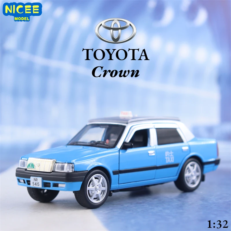 

Модель автомобиля Toyota Crown Taxi в масштабе 1:32, литая модель автомобиля из металлического сплава, со звуковым оформлением, коллекционная детская игрушка, подарки X65