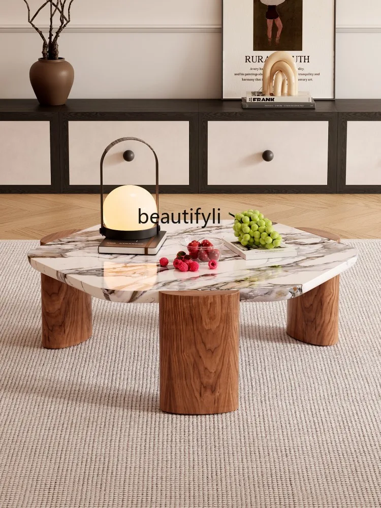 Кофейный столик из массива дерева в стиле ретро классический дизайнерский