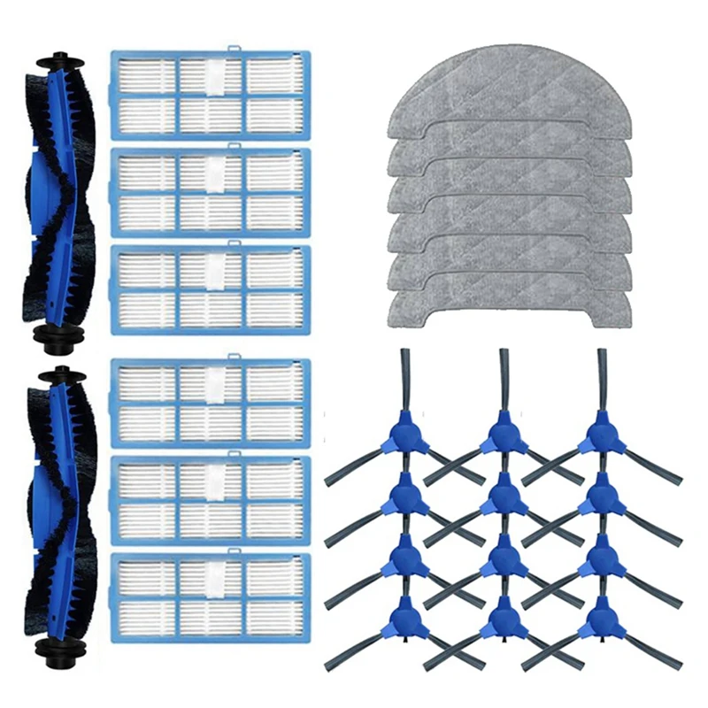 

Replacement Parts For Proscenic 850T Robotic Vacuum Cleaner Parts Main Brush Spin Brush Hepa Filter Mop Pad Accessories