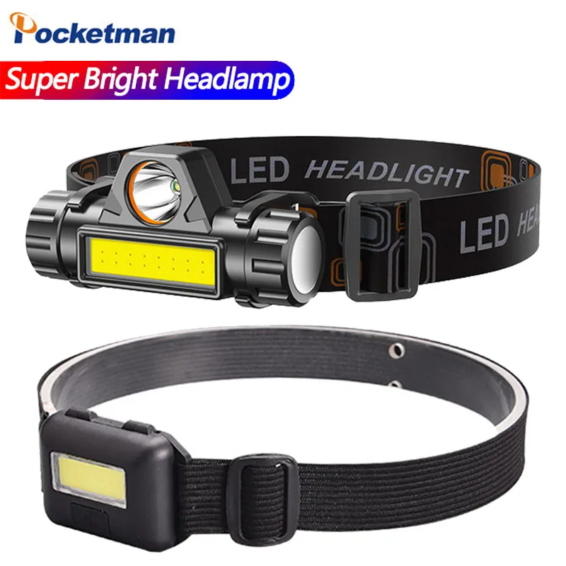

Most Bright COB LED Headlamp Camping Headlight Waterproof for Outdoor Lighting Night Running Adventure Hiking Emergency Lamp