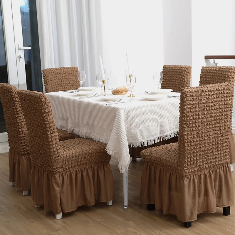 

Chairs Living Room Source Cross-border Bubble Chair Set Solid Color Elastic Four Seasons Universal Household Table Cover