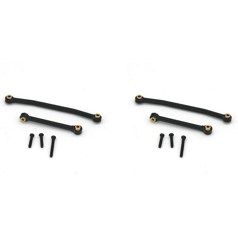 

2X металлические рулевые тяги, тяги для FMS FCX24 1/24, аксессуары для радиоуправляемой машинки, черный цвет
