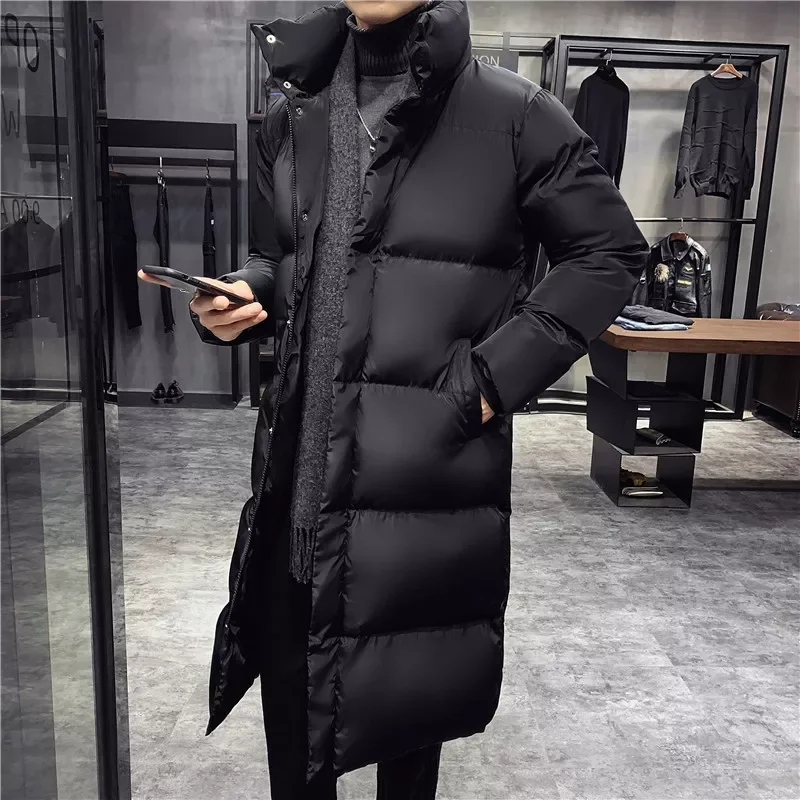 New in Jackets For Men Hooded Casual Long Down Jackets Thicker Warm Parkas New Male Outwear Winter Coats Slim Fit Jackets 5XL tr