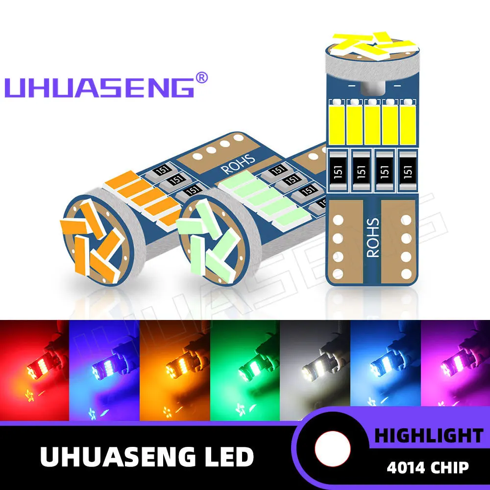 

1 шт., светодиодная лампа T10 168 WY5W W5W 194 15SMD