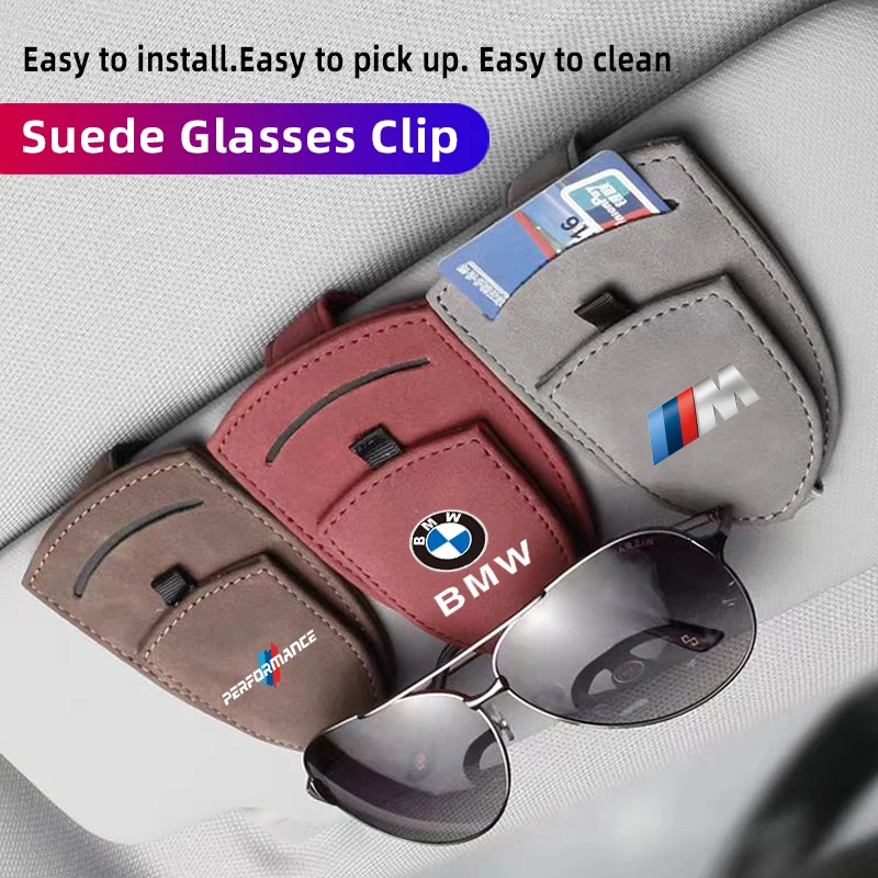 Leath автомобильный солнцезащитный козырек держатель для очков зажим