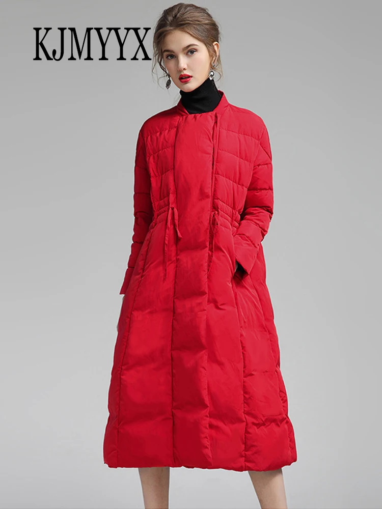 

Зимняя Новая модная женская длинная пуховая куртка KJMYYX