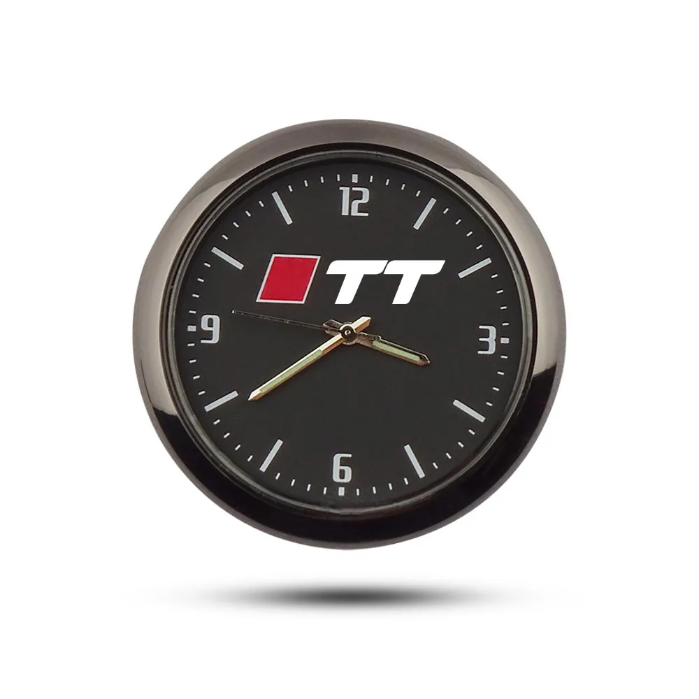 Часы для украшения автомобиля Автомобильные электронные кварцевые часы для Audi A1 A2 A3 A4 A5 A6 A7 A8 Q2 Q3 Q5 Q7 Q8 TT RS3 RS4 RS5 RS6 RS7 Q4