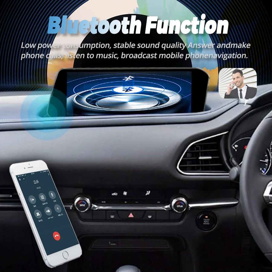 10 25 дюймовый автомобильный радиоприемник для Mazda 3 CX-30 2020 Android 13 Qled экран головное