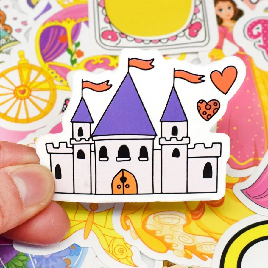 10/70 шт. аниме-наклейки принцессы с героями мультфильмов для девочек сделай сам