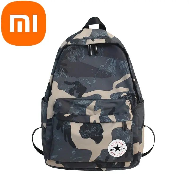 

Рюкзак Xiaomi с камуфляжной расцветкой для мужчин и женщин, вместительный ранец для старших классов, модная уличная сумка для отдыха