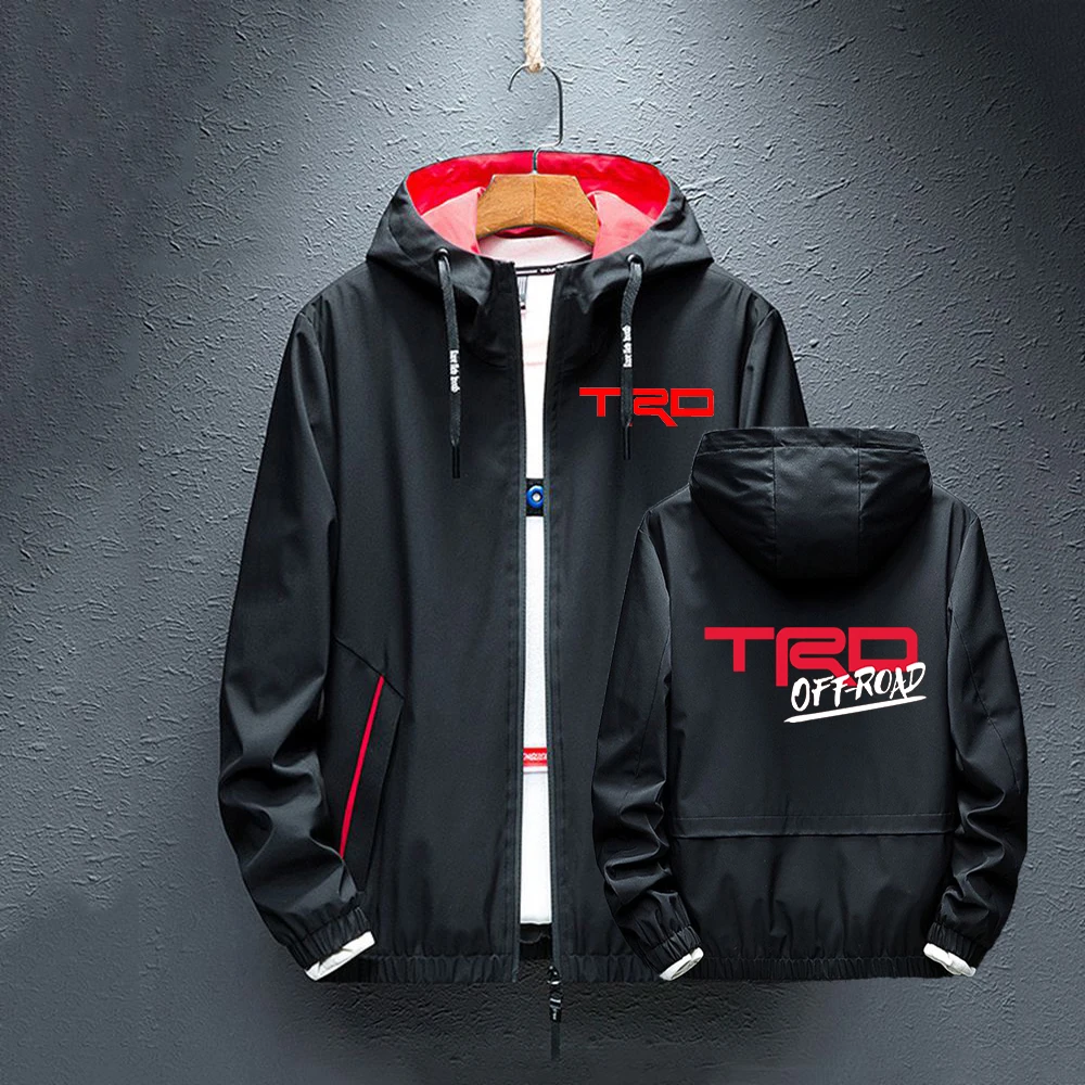 

2022 TOYOTA TRD OFF-ROAD Classic Hoodies Splice Windbreaker Fashion Jackets Zipper Man Coats Spring Autumn Tops