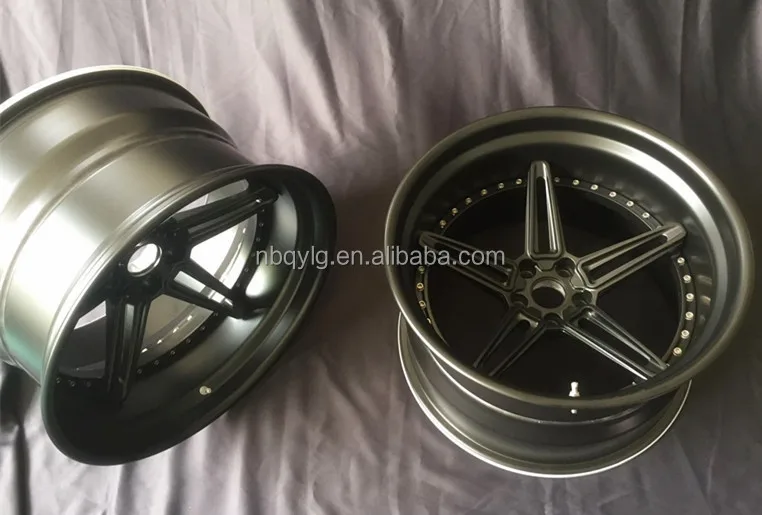 Рисунок 3 - Матовые черные кованые автомобильные колеса 3 шт