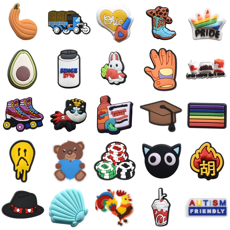 

Men Shoe Charms Women Charm Girl Kids Gifts Boy Decorations for Crocs Para Pins Wholesale Bulk Set Jeans Shoes Accessories Packs