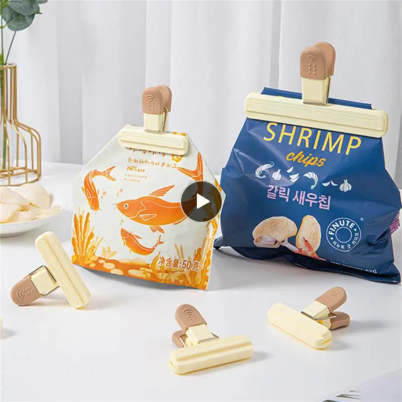 

Good Elasticity Moisture-proof Clip Simple Sealing Clip Strong Clamping Groove Bite Tight Preservation Clip Kitchen Tools Secure
