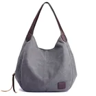 Холщовые женские сумочки Tilorraine, модные простые сумки на плечо в Корейском стиле, повседневные Многослойные сумки для женщин