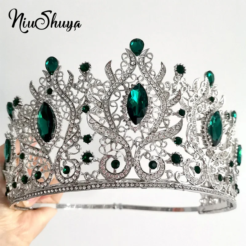 

Роскошные Большие Свадебные короны принцессы NiuShuya, аксессуары для волос для свадьбы, дня рождения