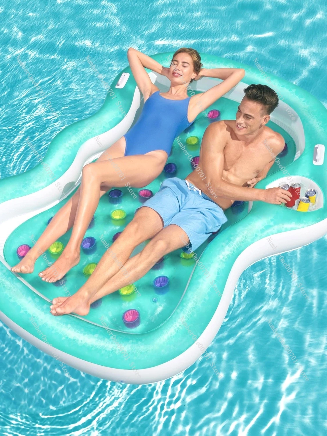 Водная Лежанка волшебный коврик плавающий двойная плавающая кровать воздушный