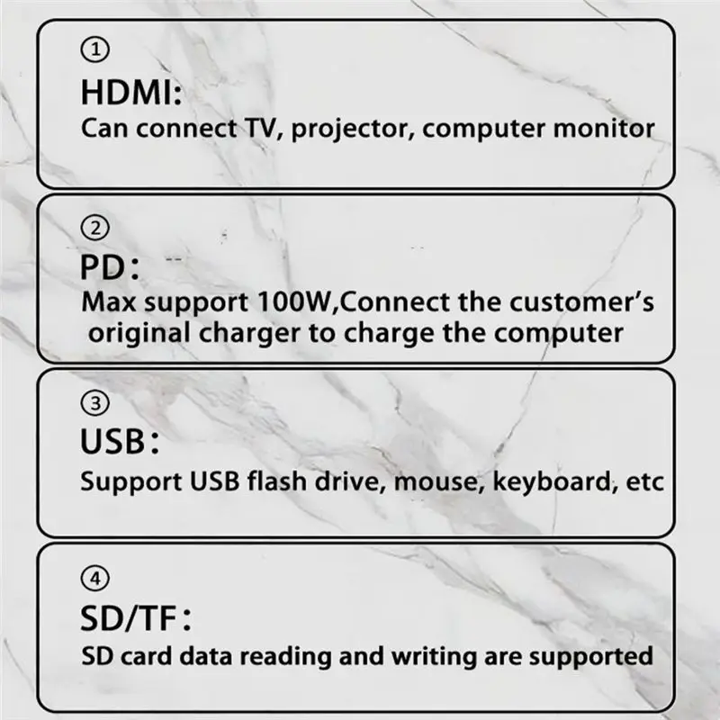 Фото Док-станция A43M 6-в-1 для Steam Deck: подставка-хаб с HDMI 4K 60 Гц для консоли Steam Deck №4