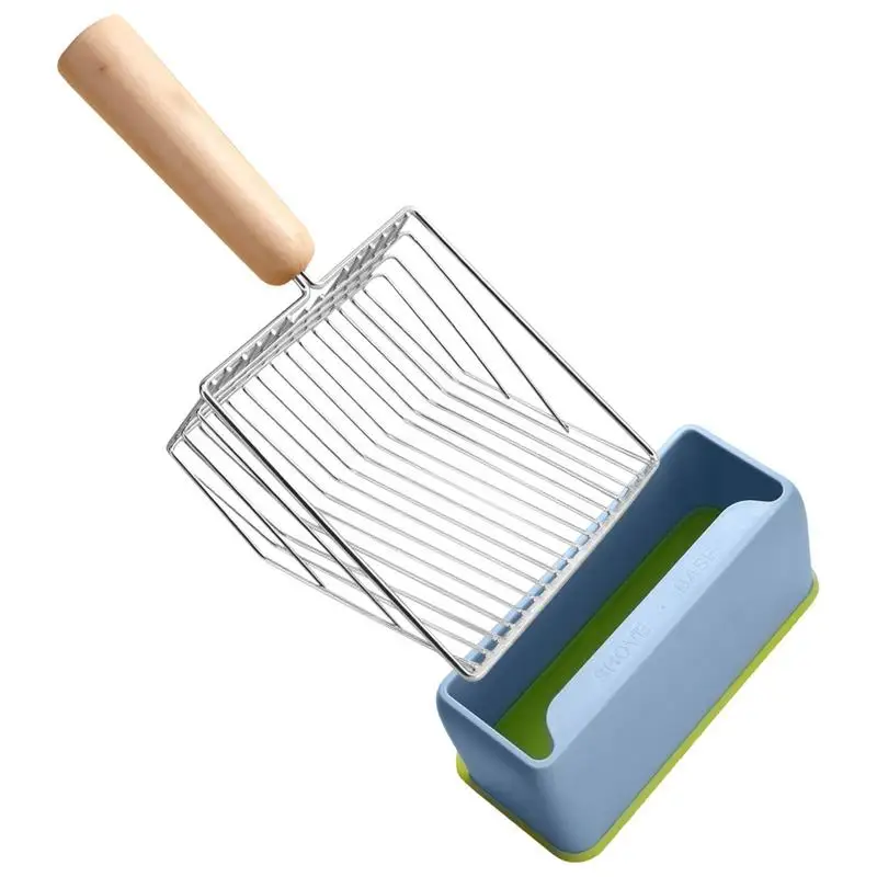 

Kitten Scooper Pooper Unique Kitten Scooper Pooper With Deep Shovel Non-Stick Plated Stainless Steel Scoop Poop Sifting Kitten