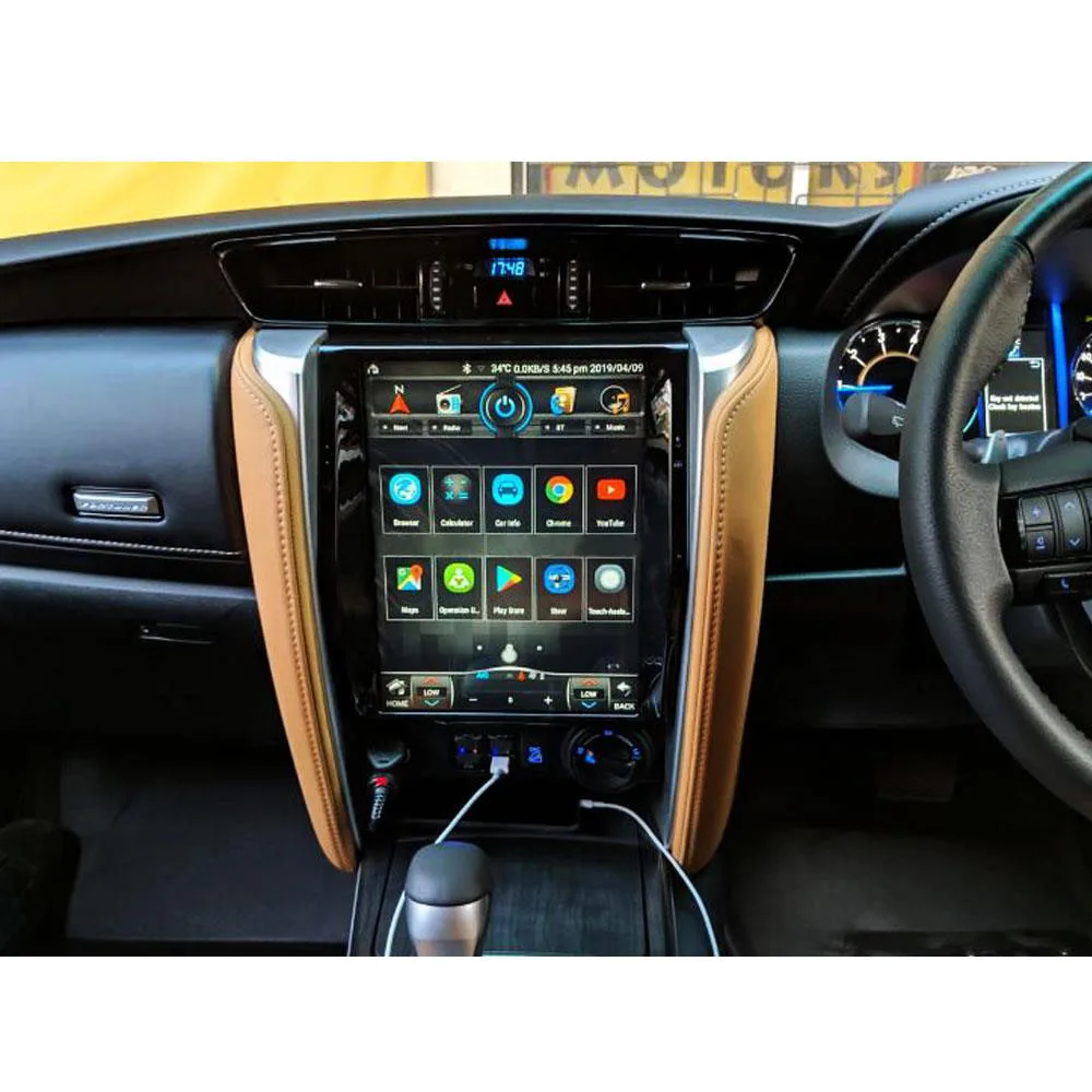 

Android 12 12.1inch Tesla Screen Stereo Multimedia For TOYOTA Fortuner HILUX Revo 2016-2022 Radio GPS Carplay Car Video Player