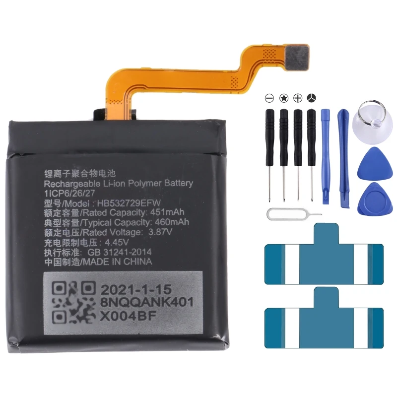 

For Huawei GT2 Pro 460mAh HB532729EFW Battery Replacement